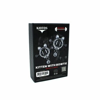 Kiotos - Kittenoortjes met Strik en Belletje - Tepelklemmen met ketting