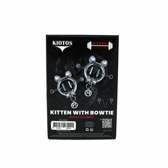 Kiotos - Kittenoortjes met Strik en Belletje - Tepelklemmen met ketting
