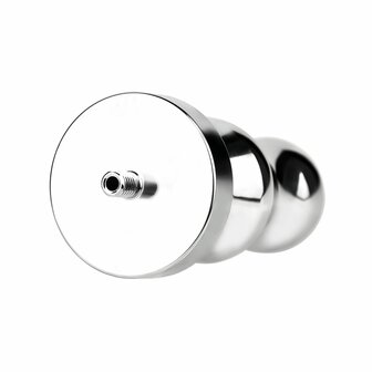 Kiotos - Holle Penisplug - Holle Dilator - Met Holle Geribbelde Buttplug - Ass Lock - RVS