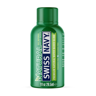 Swiss Navy Natural - Glijmiddel op Waterbasis - Alleen Natuurlijke Ingredi&euml;nten - 30 ml