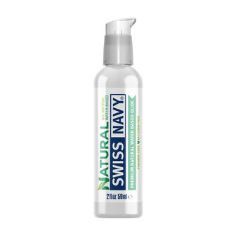 Swiss Navy Natural - Glijmiddel op Waterbasis - Alleen Natuurlijke Ingredi&euml;nten - 59 ml