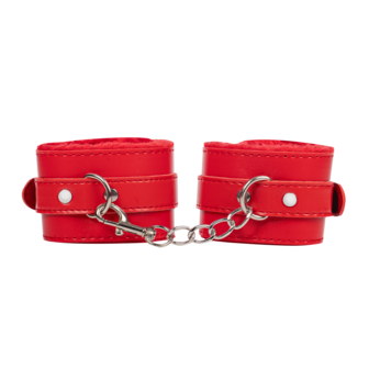 TieMeUp - Boeien imitatieleder - Zachte bontvoering - Rood