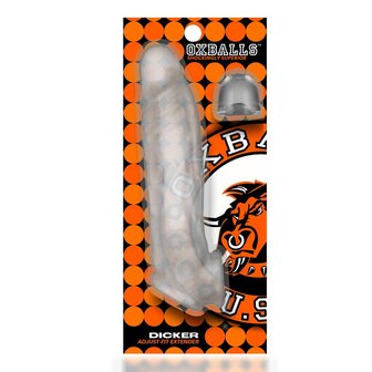 Oxballs - Dicker - Ultra-Slim Penis Sleeve - Clear Ice