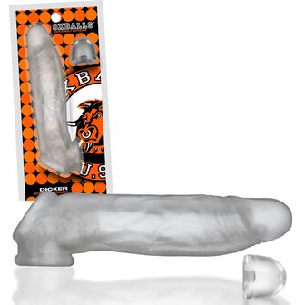 Oxballs - Dicker - Ultra-Slim Penis Sleeve - Clear Ice