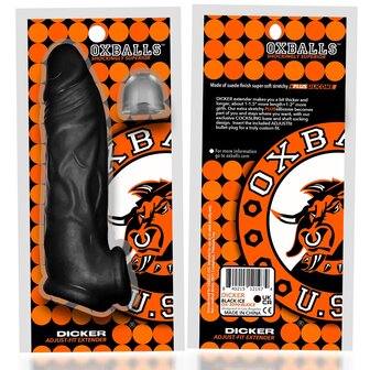 Oxballs - Dicker - Ultra-Slim Penis Sleeve - Black Ice