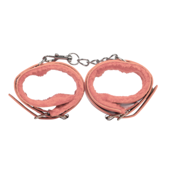TieMeUp - Boeien imitatieleder - Zachte bontvoering - Roze