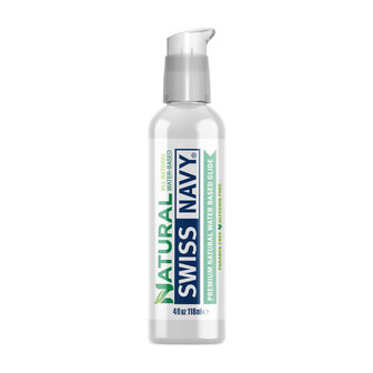 Swiss Navy Natural - Glijmiddel op Waterbasis - Alleen Natuurlijke Ingredi&euml;nten - 118 ml