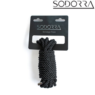 SODORRA - Shibari Bondagetouw - Zwart - 5 meter