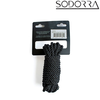 SODORRA - Shibari Bondagetouw - Zwart - 5 meter