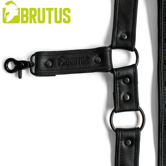 Brutus - Lederen Beenharnas - Verstelbaar- Zwart