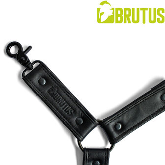 Brutus - Lederen Beenharnas - Verstelbaar- Zwart