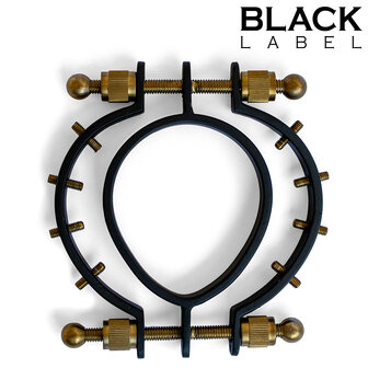 Black Label - Pussy Klem 2.0 - Vagina Klem met Spikes - Zwart/Goud