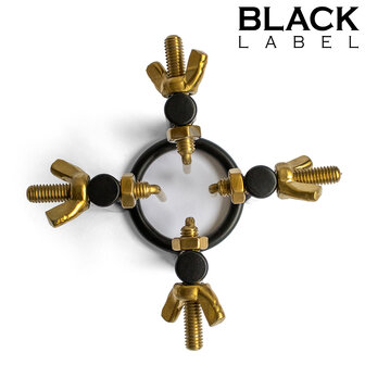 Black Label - 4-Way Urethrale Stretcher - Zwart/Goud