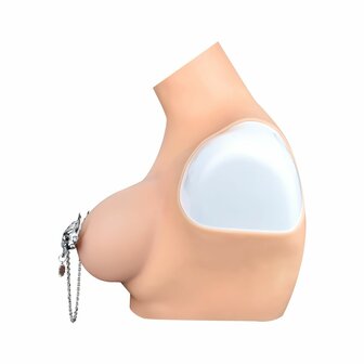 Kiotos - Demonic Mask  met hanger - Tepelklemmen met ketting