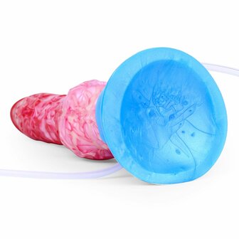 Kiotos Monstar - Big Squirt Cock - Opblaasbare Spuitende Dildo - Rood/Roze/Blauw