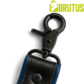 Brutus - Lederen Beenharnas - Verstelbaar- Zwart/Blauw