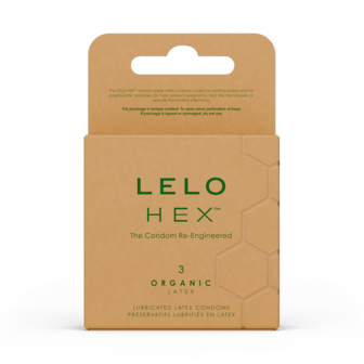 LELO - HEX Organic Condooms - 3 stuks
