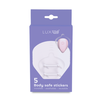 Luxus - Zelfklevende Stickers voor de Luxus Vibrator - 5 stuks - Transparant