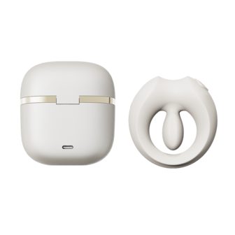 ZALO - Apis - Vibrerende Cockring voor Koppels - App Control - Ivoorwit