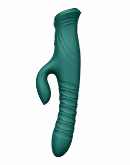 ZALO - Mose 2 - Stotende Rabbit Vibrator &ndash; Smaragdgroen