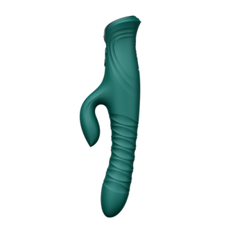 ZALO - Mose 2 - Stotende Rabbit Vibrator &ndash; Smaragdgroen