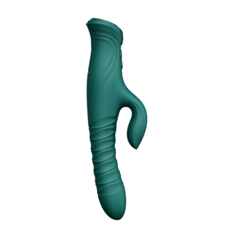 ZALO - Mose 2 - Stotende Rabbit Vibrator &ndash; Smaragdgroen