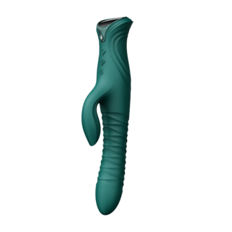 ZALO - Mose 2 - Stotende Rabbit Vibrator &ndash; Smaragdgroen