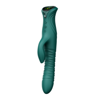 ZALO - Mose 2 - Stotende Rabbit Vibrator &ndash; Smaragdgroen