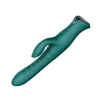 ZALO - Mose 2 - Stotende Rabbit Vibrator &ndash; Smaragdgroen