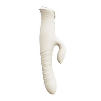 ZALO - Mose 2 - Stotende Rabbit Vibrator &ndash; Ivoor Wit