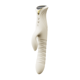 ZALO - Mose 2 - Stotende Rabbit Vibrator &ndash; Ivoor Wit
