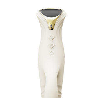 ZALO - Mose 2 - Stotende Rabbit Vibrator &ndash; Ivoor Wit