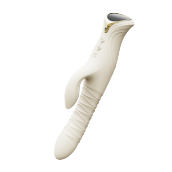 ZALO - Mose 2 - Stotende Rabbit Vibrator &ndash; Ivoor Wit