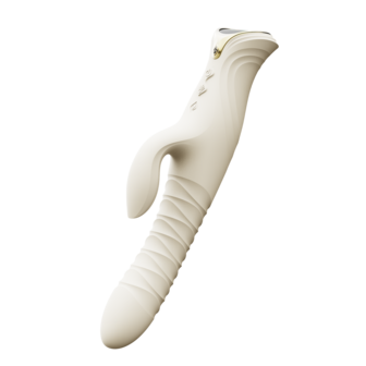ZALO - Mose 2 - Stotende Rabbit Vibrator &ndash; Ivoor Wit