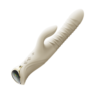 ZALO - Mose 2 - Stotende Rabbit Vibrator &ndash; Ivoor Wit