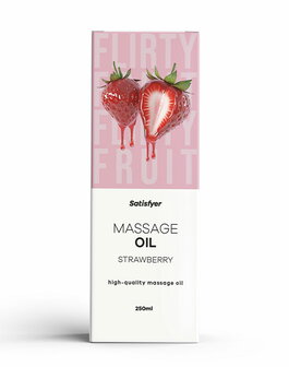 Satisfyer - Massageolie - Strawberry - 250ml
