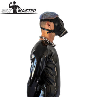 GASMASTER Alien Gasmasker &ndash; Gepolariseerde Lenzen + Metalen Oogkappen