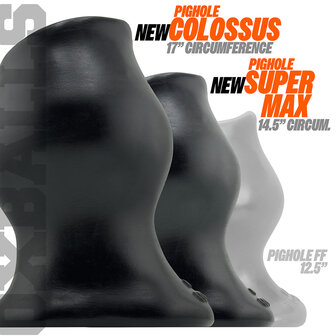 Oxballs - Pighole Supermax - Holle Buttplug - Tunnelplug - Zwart