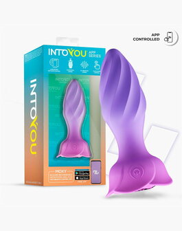 IY Moxy - Buttplug 360&ordm; Roterende Buttplug - App Control - Lila