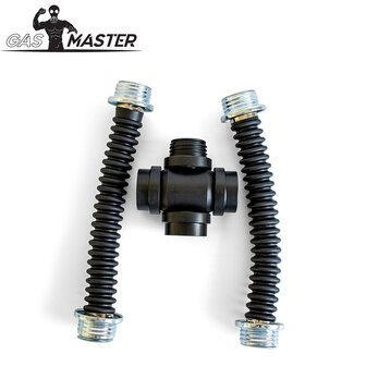 GASMASTER RD40 Gasmasker Kruisadapter met Slangen
