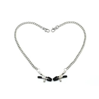 Liebe Seele - Verstelbare Bull Nose Tepelklemmen Met Ketting - Goud