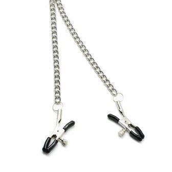 Liebe Seele - Verstelbare Bull Nose Tepelklemmen Met Ketting - Goud