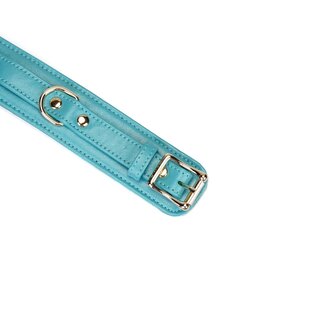 Liebe Seele - Blue Lamb - Lamslederen Boeien - Blauw met Gouden Hardware