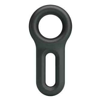 Crazy Bull - Oniel - Super Soft Siliconen Cockring - Model 18 - Zwart