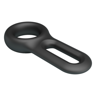 Crazy Bull - Oniel - Super Soft Siliconen Cockring - Model 18 - Zwart