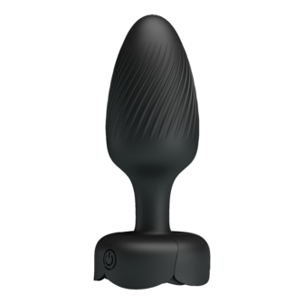 Pretty Love - Varian - Kleurveranderende lichtgevende vibrerende buttplug - Zwart