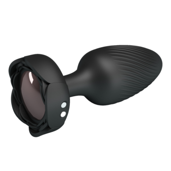 Pretty Love - Varian - Kleurveranderende lichtgevende vibrerende buttplug - Zwart