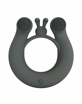 Pretty Love - Dahlia - Master Vibrerende Cockring - Grijs