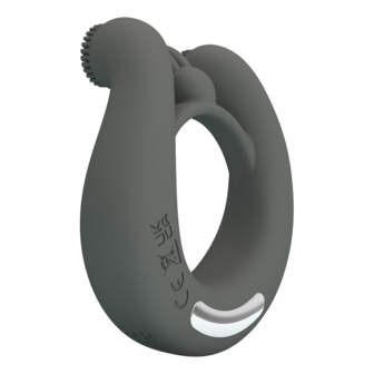 Pretty Love - Dahlia - Master Vibrerende Cockring - Grijs