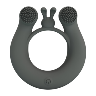 Pretty Love - Dahlia - Master Vibrerende Cockring - Grijs